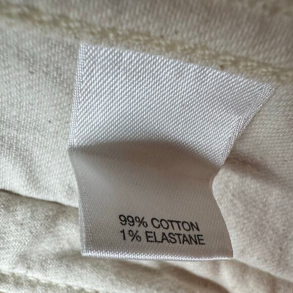 Crosby & Howard Denim Trucker Jacket Women’s Ivory with Copper Buttons Size S - Picture 4 of 6